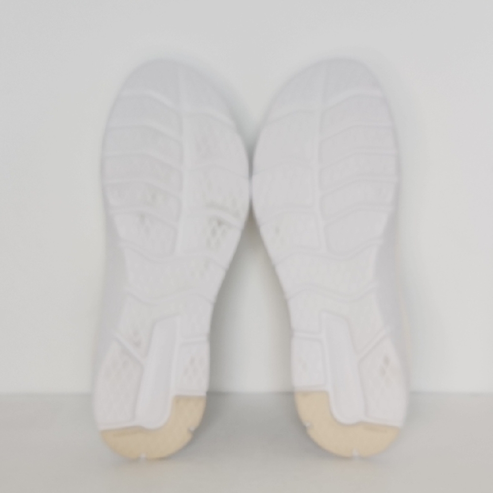 Adidas Cream Slip-On Sneakers with Silver Stripes - Picture 6 of 10